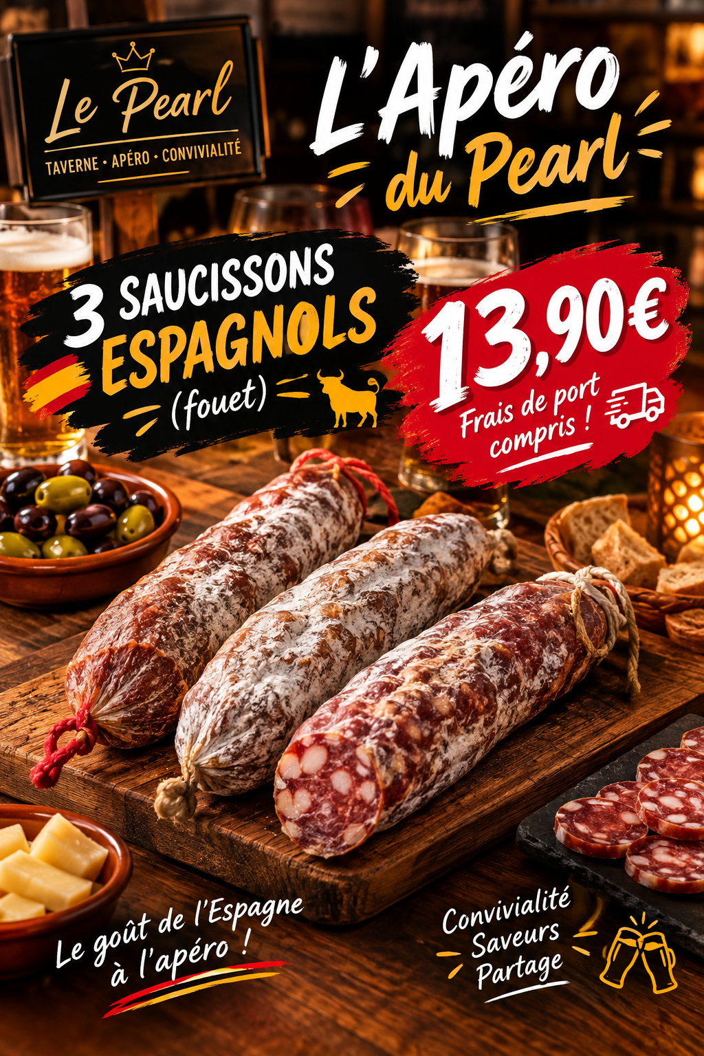 Lot de 3 saucissons  13.90€